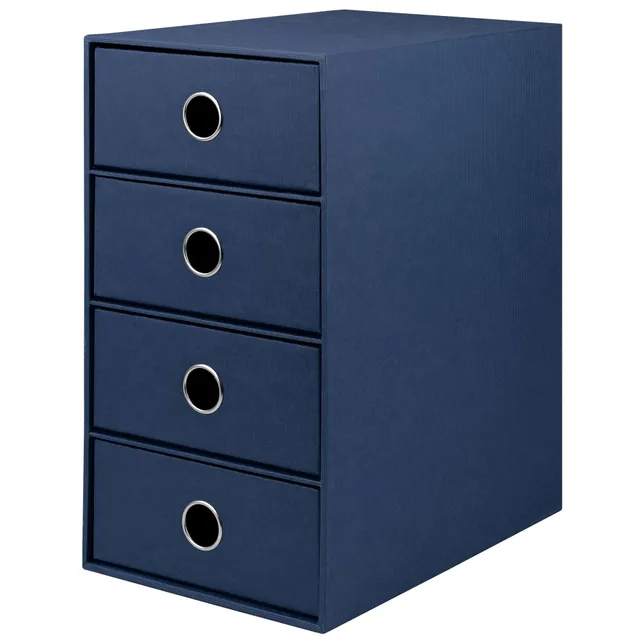 r-ssler-s-o-h-o-schubladenbox-a5-din-lang-4-f-cher-navy-blau image 1