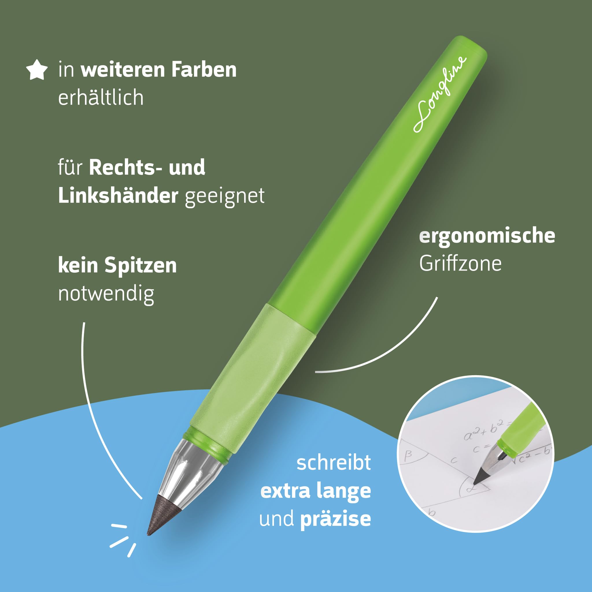 brunnen-colour-code-bleistift-remove-longline-radierbar-kiwi image 3