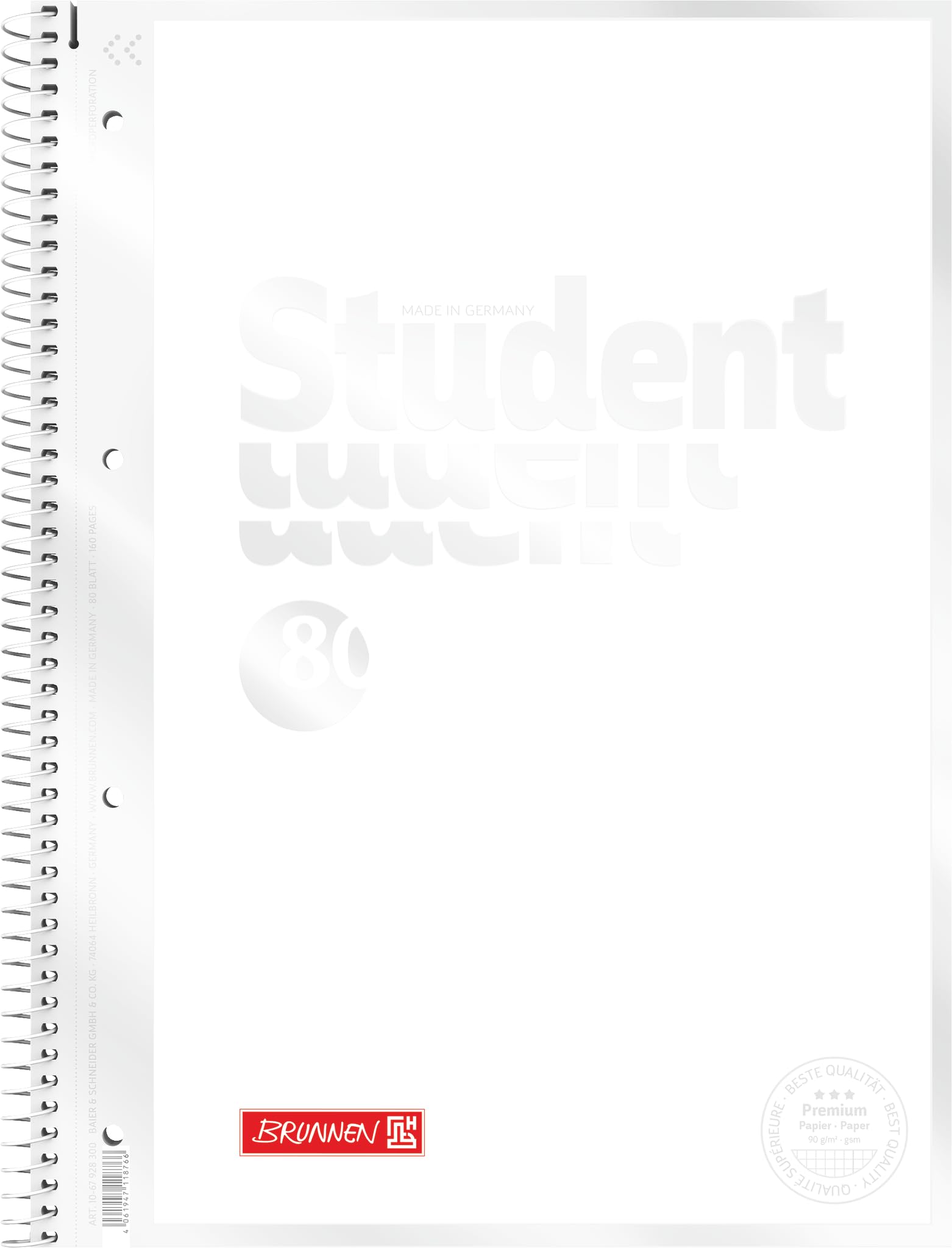 brunnen-collegeblock-premium-student-white-a4-lineatur-28-80-blatt-wei image 1