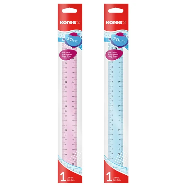 kores-transparent-lineal-30-cm-mit-tuschekante image 1
