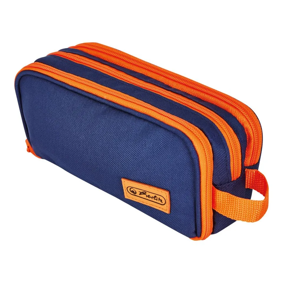 herlitz-doppelfaulenzer-neon-blau-orange-23-5-x-11-x-7-5-cm image 1