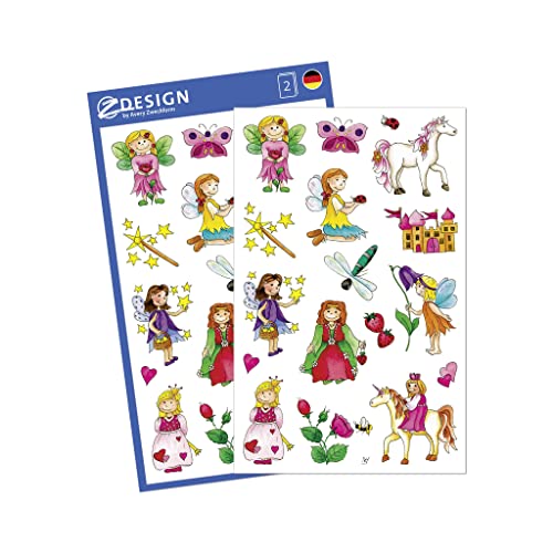 avery-zweckform-z-design-53208-kinder-papier-sticker-fee-prinzessin-einhorn-34-a image 8