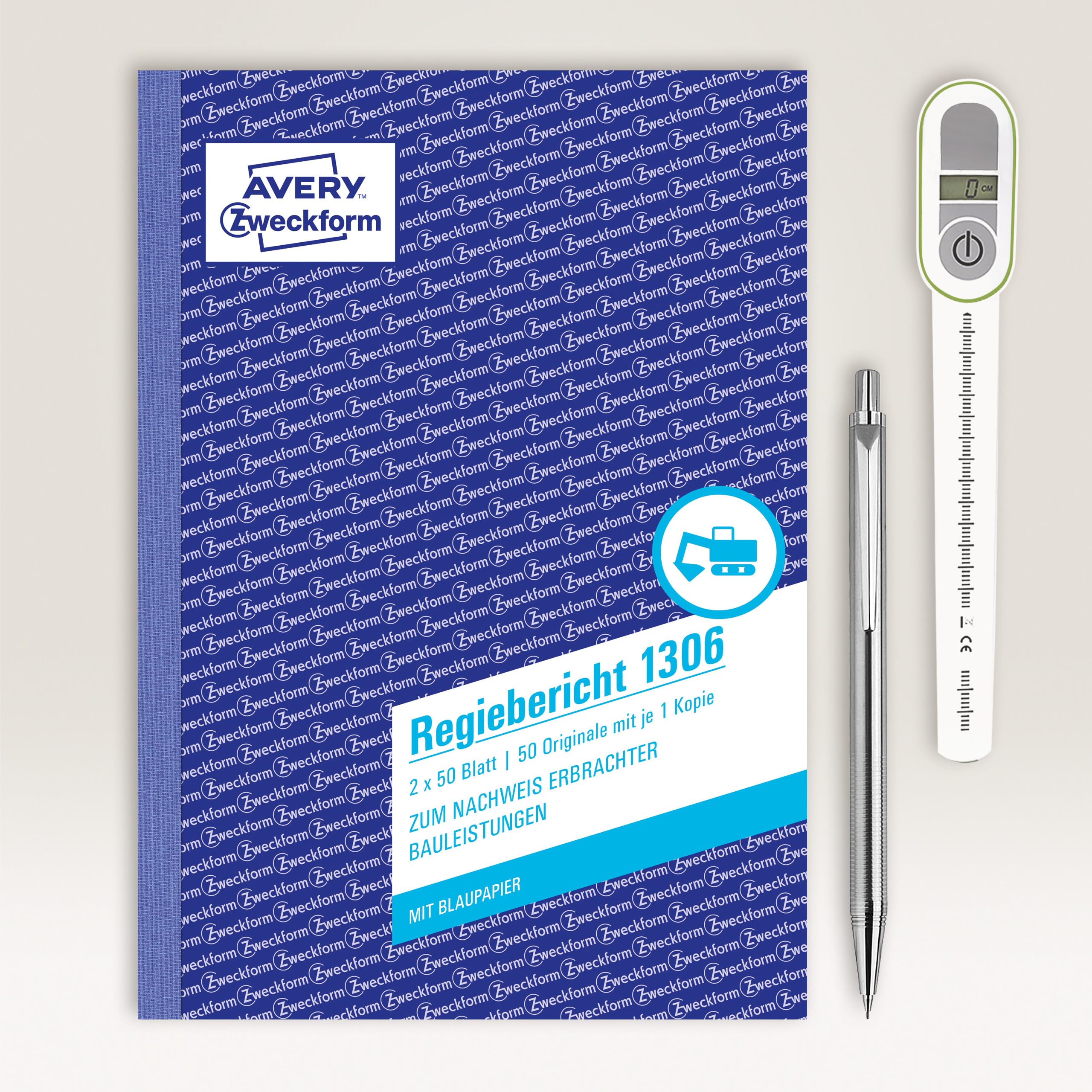avery-zweckform-1306-regiebericht-a5-2x50-blatt-wei-gelb image 2
