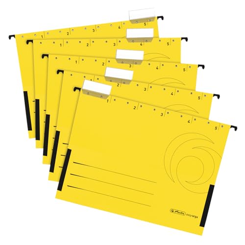 herlitz-5874771-h-ngetasche-a4-gelb-50-st-ck-10-x-5er-packung image 2