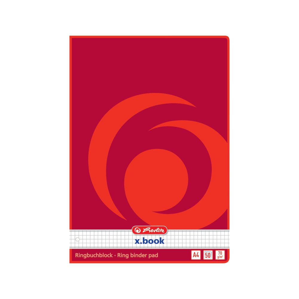 herlitz-311431-ringbuchblock-a4-50-blatt-kariert-4fach-gelocht image 1
