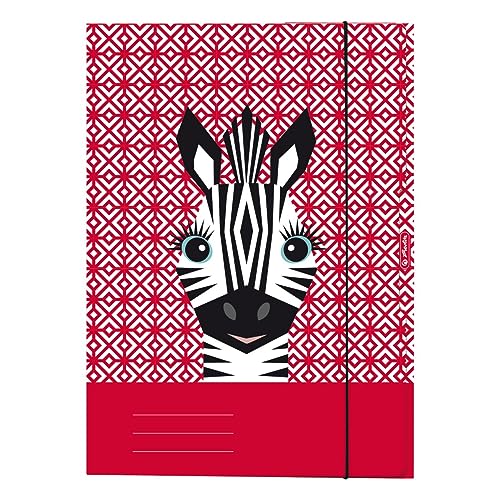 herlitz-50040353-sammelmappe-a4-cute-animals-zebra-mit-gummiband image 2