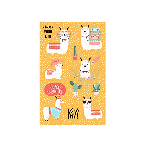 herlitz-50034697-deko-sticker-happy-b-day-lama-10-x-3-b-gen image 4