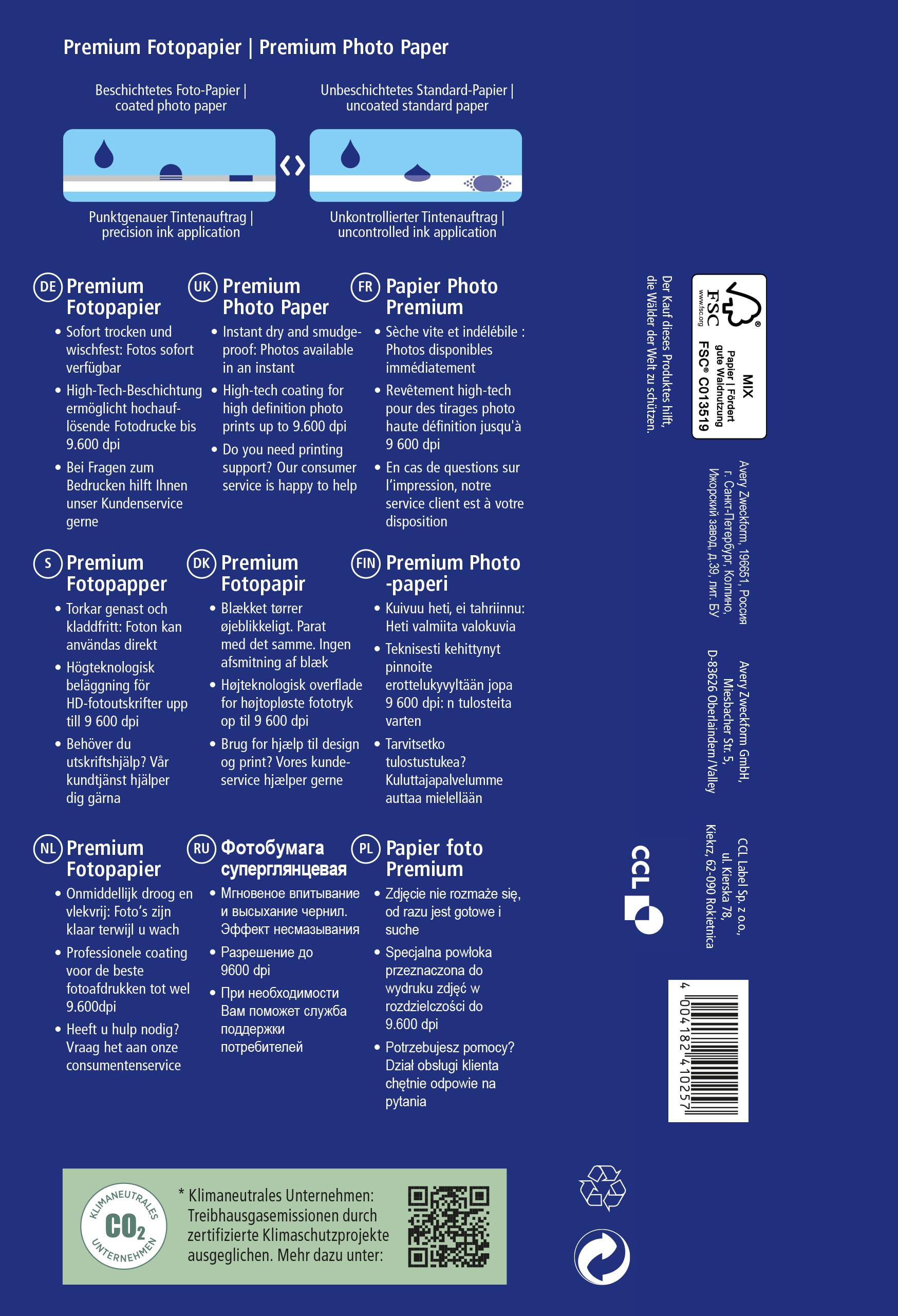 avery-zweckform-c2553-40-premium-inkjet-fotopapier-10x15-cm-300-g-m-hochgl-nzend image 2