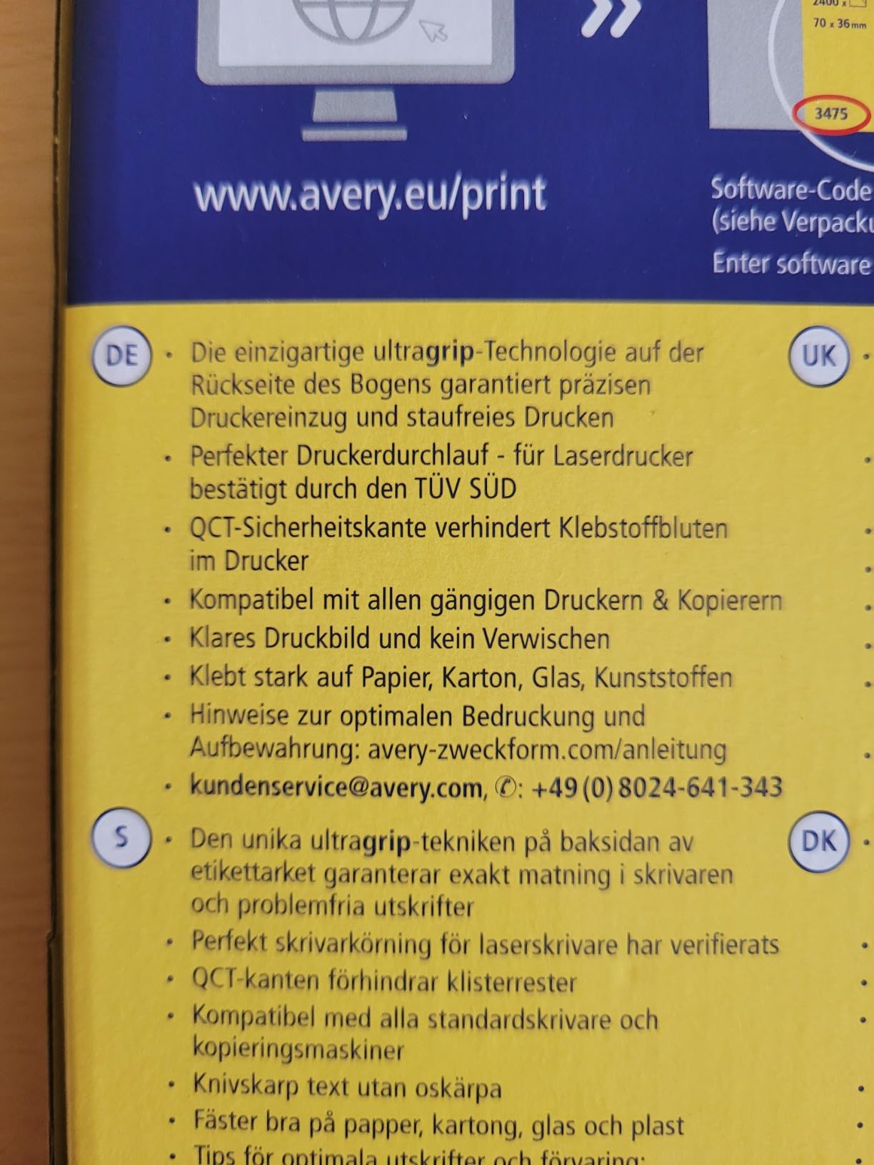 Gut, Vorlage beachten
