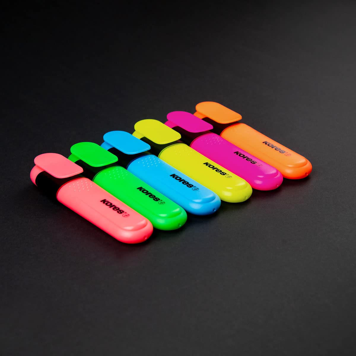 kores-tm36160-bright-liner-textmarker-6er-set-keilspitze-neon image 4