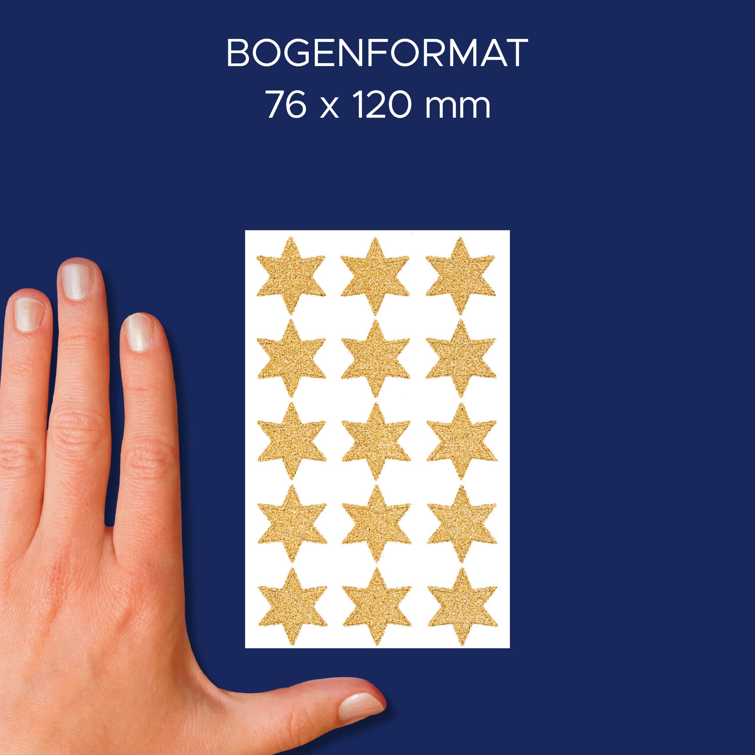 avery-zweckform-z-design-4112-weihnachtsaufkleber-sterne-gold-30-sticker image 3