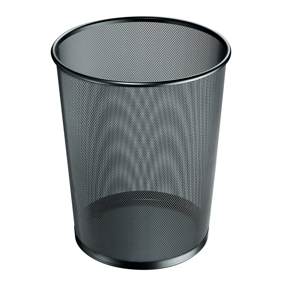 herlitz-1607068-papierkorb-manhattan-18-l-schwarz-mesh image 1