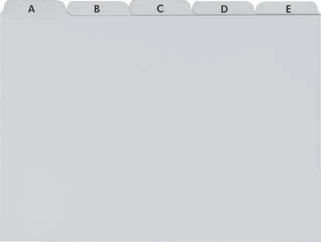brunnen-leitkarte-karteiregister-a-z-kunststoff-a5-grau image 1