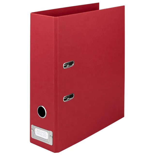 r-ssler-s-o-h-o-ordner-breit-a4-8-cm-rot-mit-metall-r-ckenschild image 1