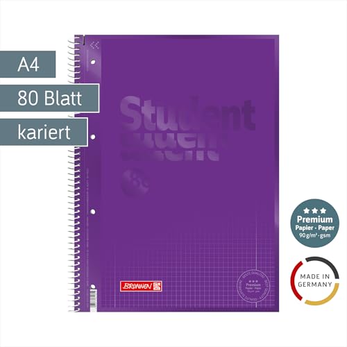 brunnen-collegeblock-premium-student-colour-code-a4-lin-28-80-blatt-purple image 7
