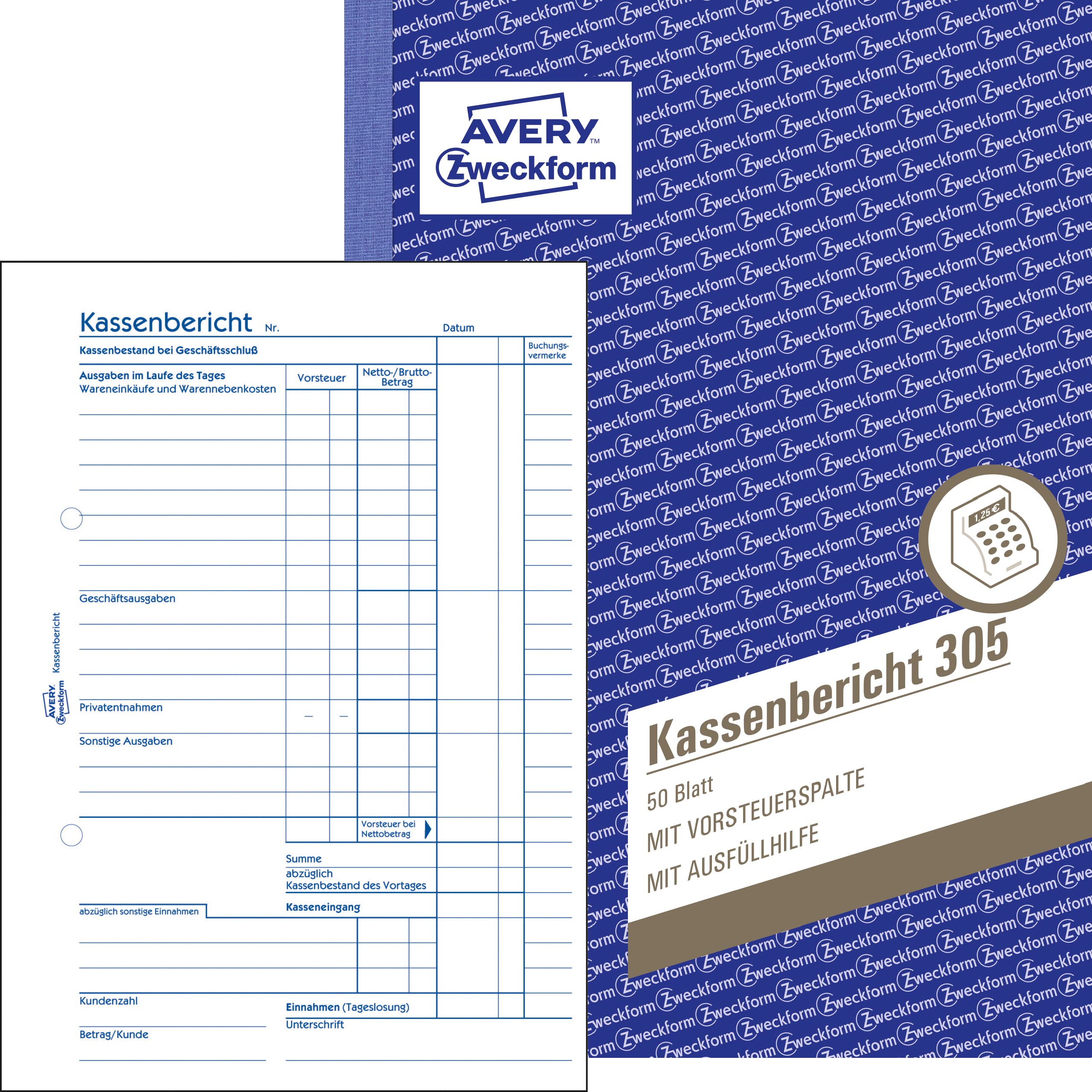 avery-zweckform-305-10-kassenbericht-a5-mikroperforiert-50-blatt-10er-pack image 2