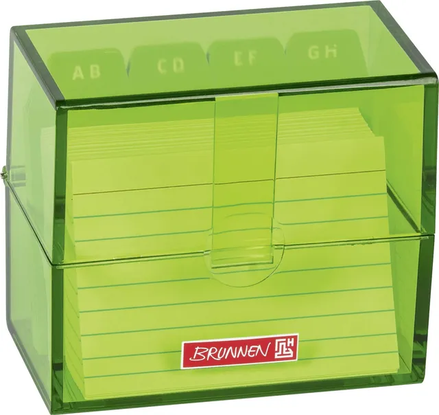 brunnen-colour-code-karteikasten-f-r-a8-karteikarten-polystyrol-kiwi image 1