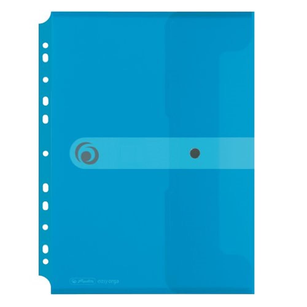 herlitz-dokumententasche-a4-zum-abheften-pp-transparent-blau-6er-pack image 1