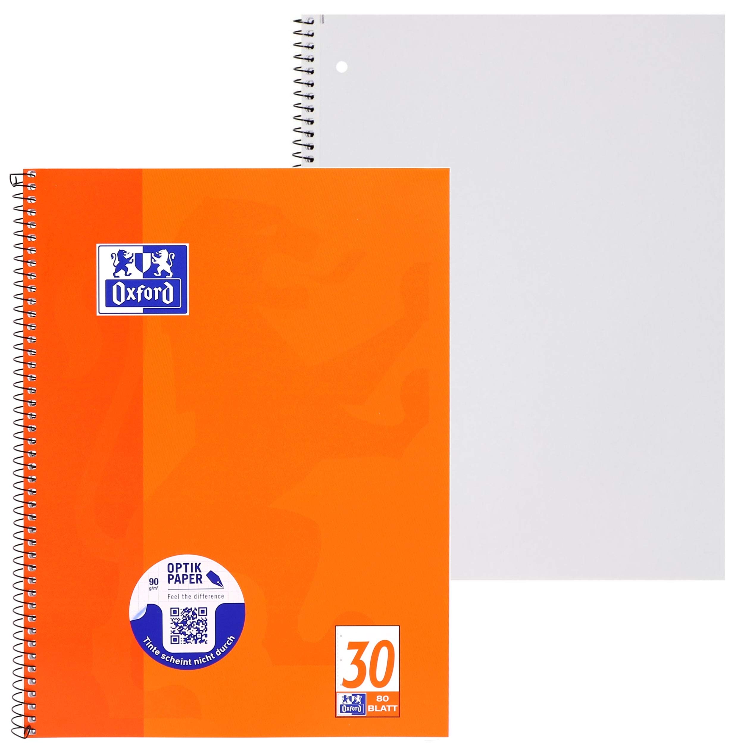 oxford-collegeblock-a4-blanko-80-blatt-orange-5-st-ck image 2