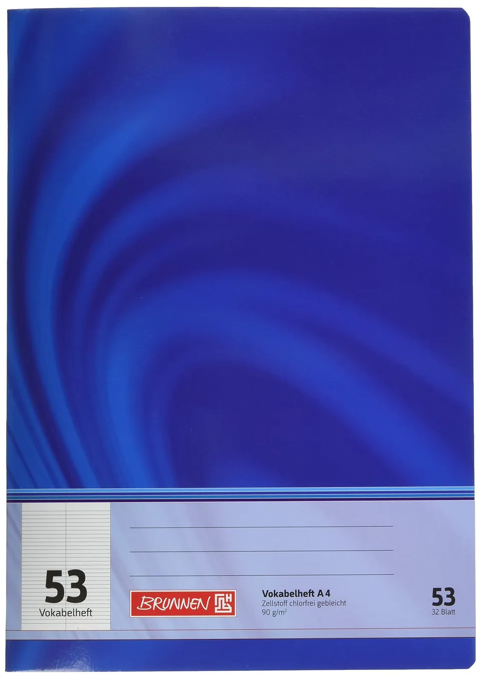 brunnen-104349502-vokabelheft-a4-premium-32-blatt-liniert-mit-teilungslinie image 1