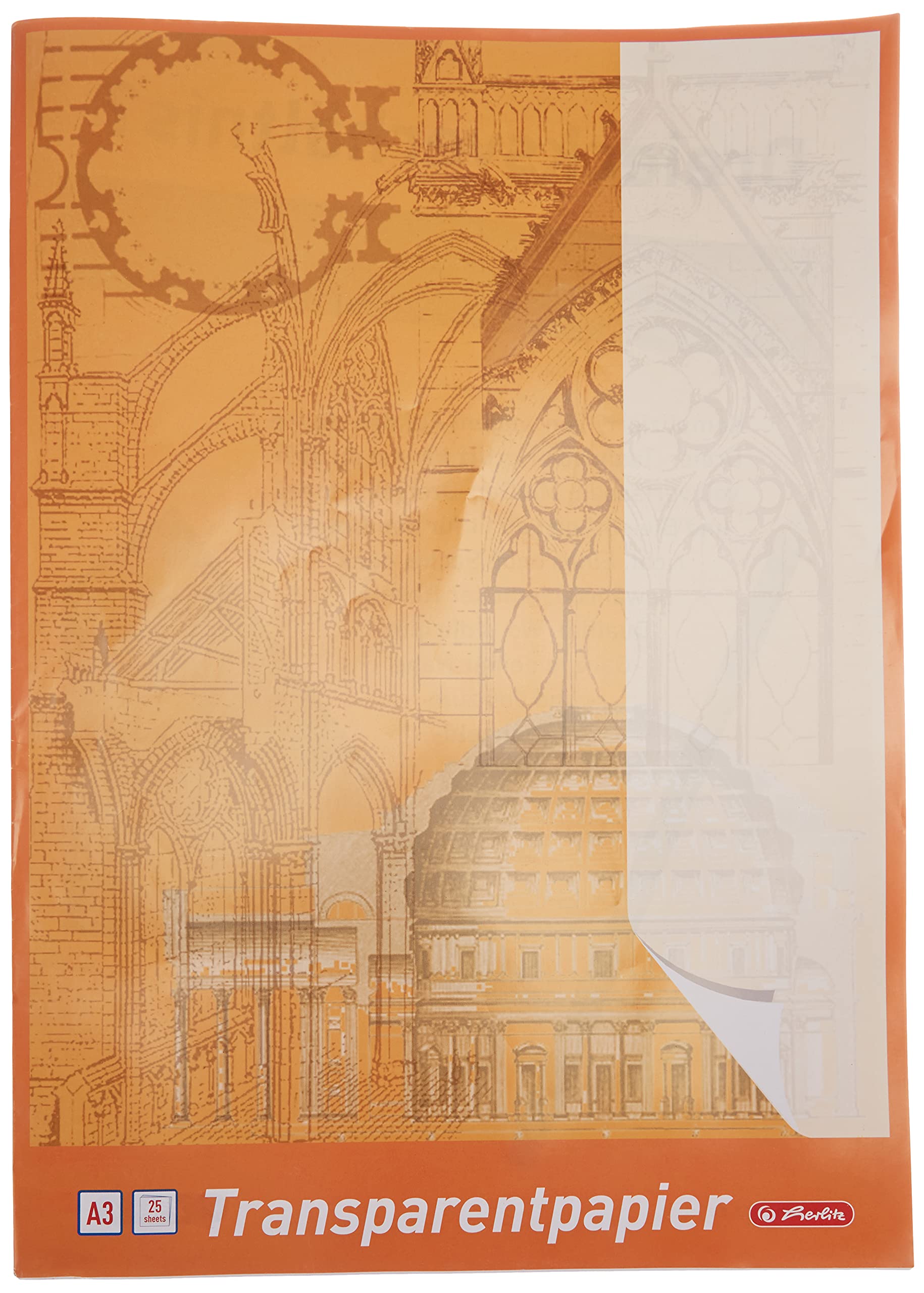 herlitz-696302-transparentpapierblock-a3-25-blatt-65-g-m image 2