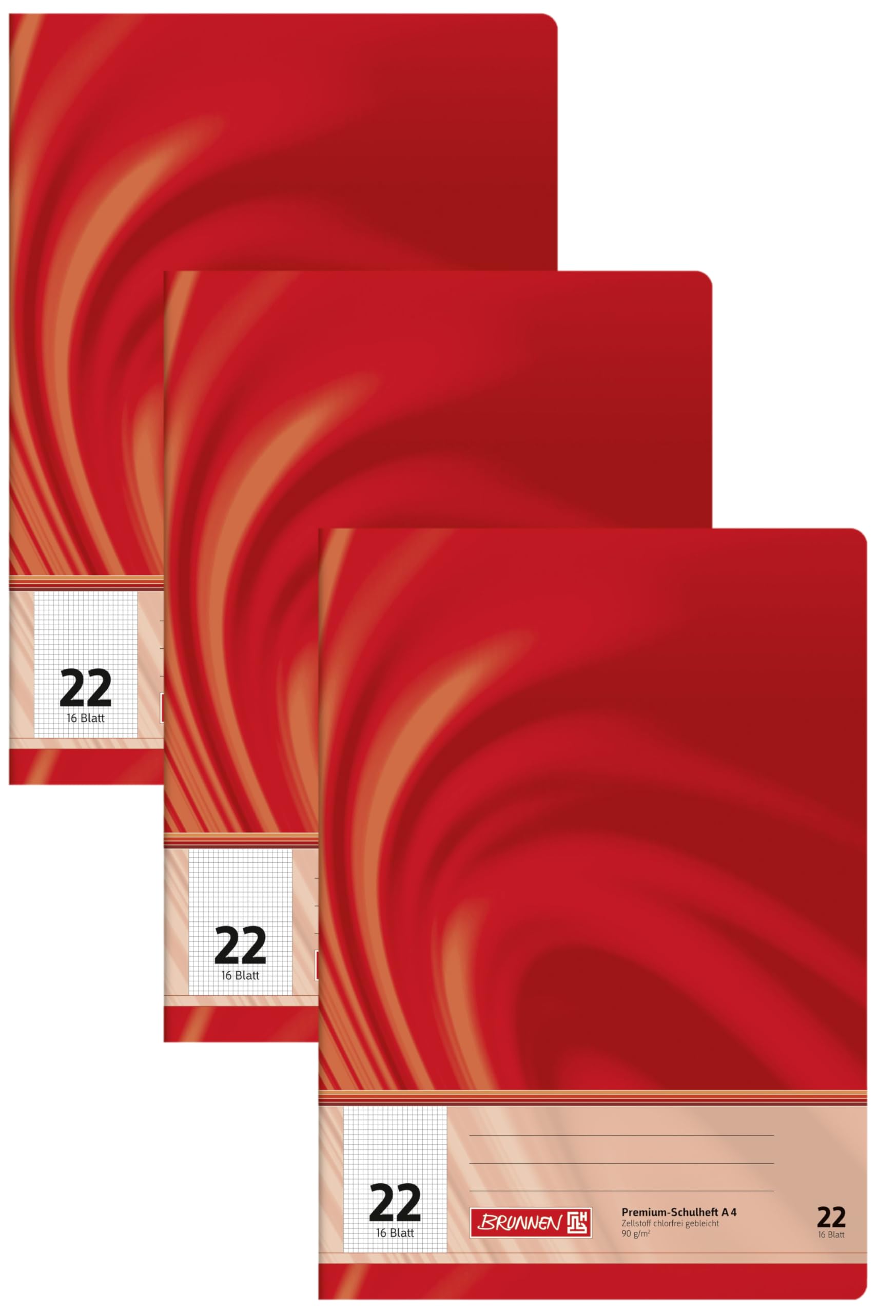 brunnen-premium-schulheft-104472202-din-a4-16-blatt-kariert-lineatur-22-ohne-ran image 4