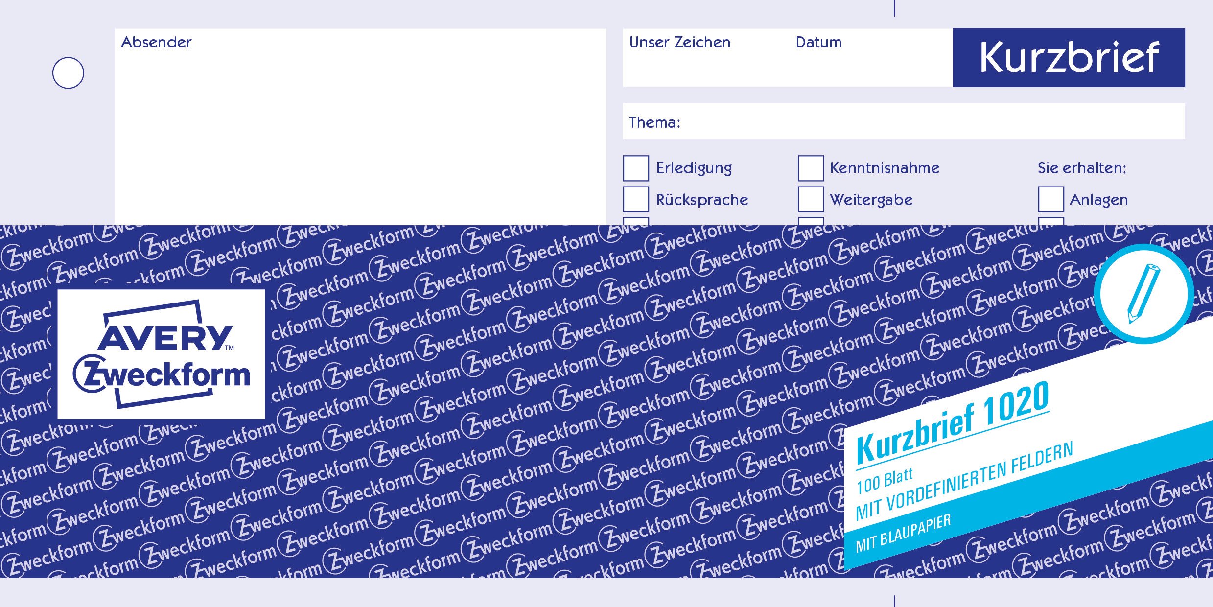 avery-zweckform-1741-kurzbrief-1-3-a4-selbstdurchschreibend-2x40-blatt image 7