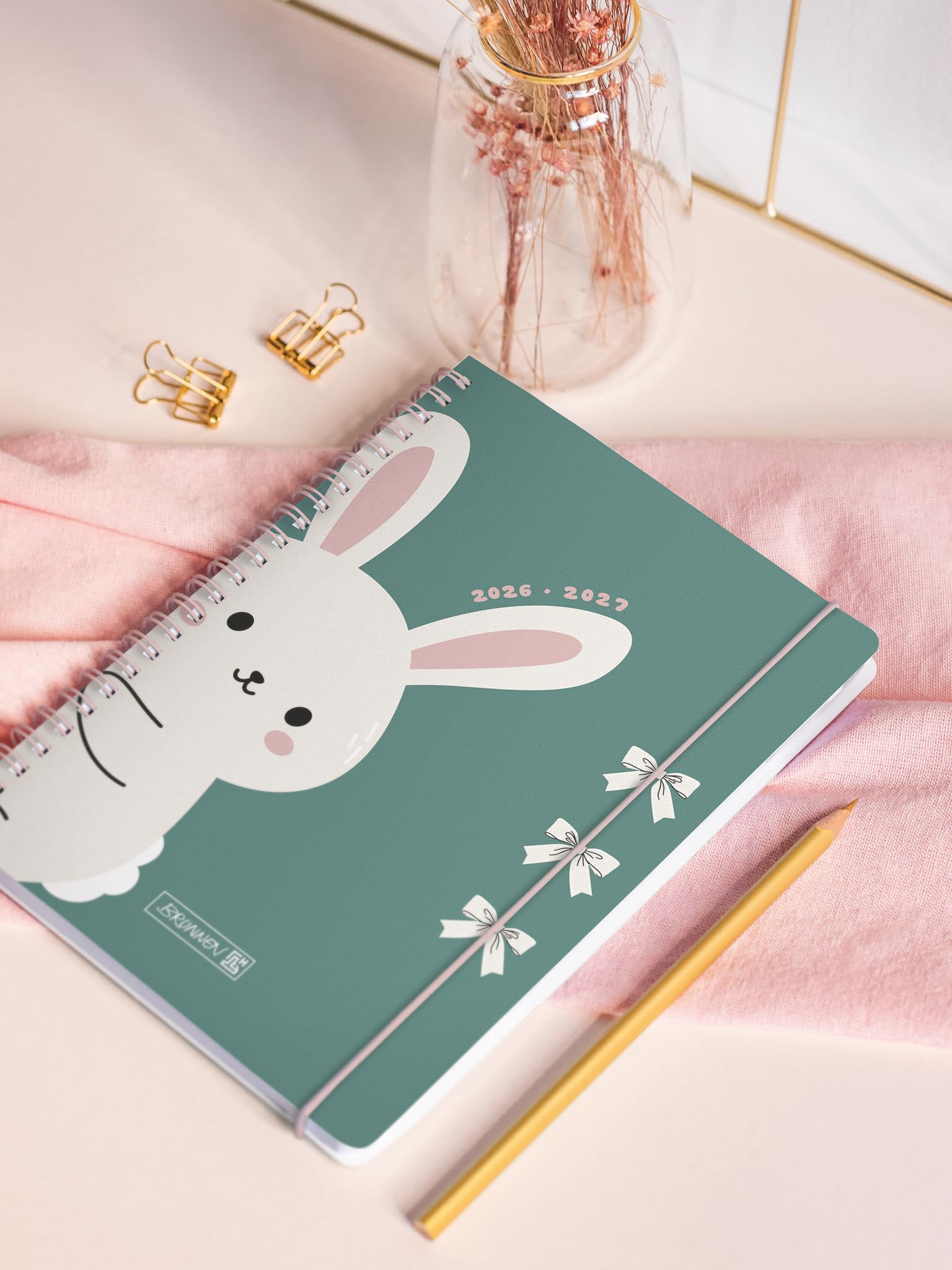 brunnen-sch-lerkalender-2026-2027-bunny-a5-2-seiten-1-woche-18-monate image 6