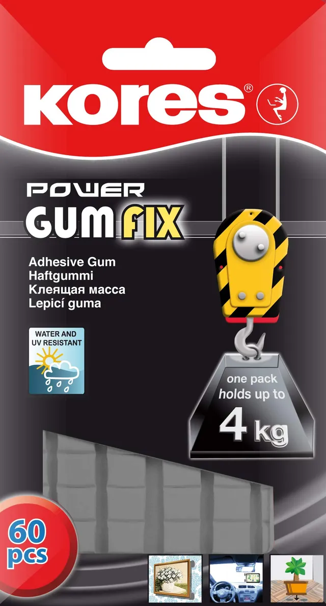 kores-power-gumfix-tack-klebepads-60-pads-35g-extra-stark-bis-4kg image 1