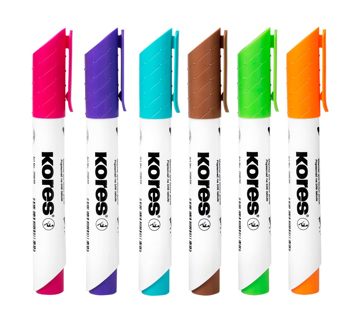 kores-k-marker-xw1-whiteboard-marker-6-farben-rundspitze image 2