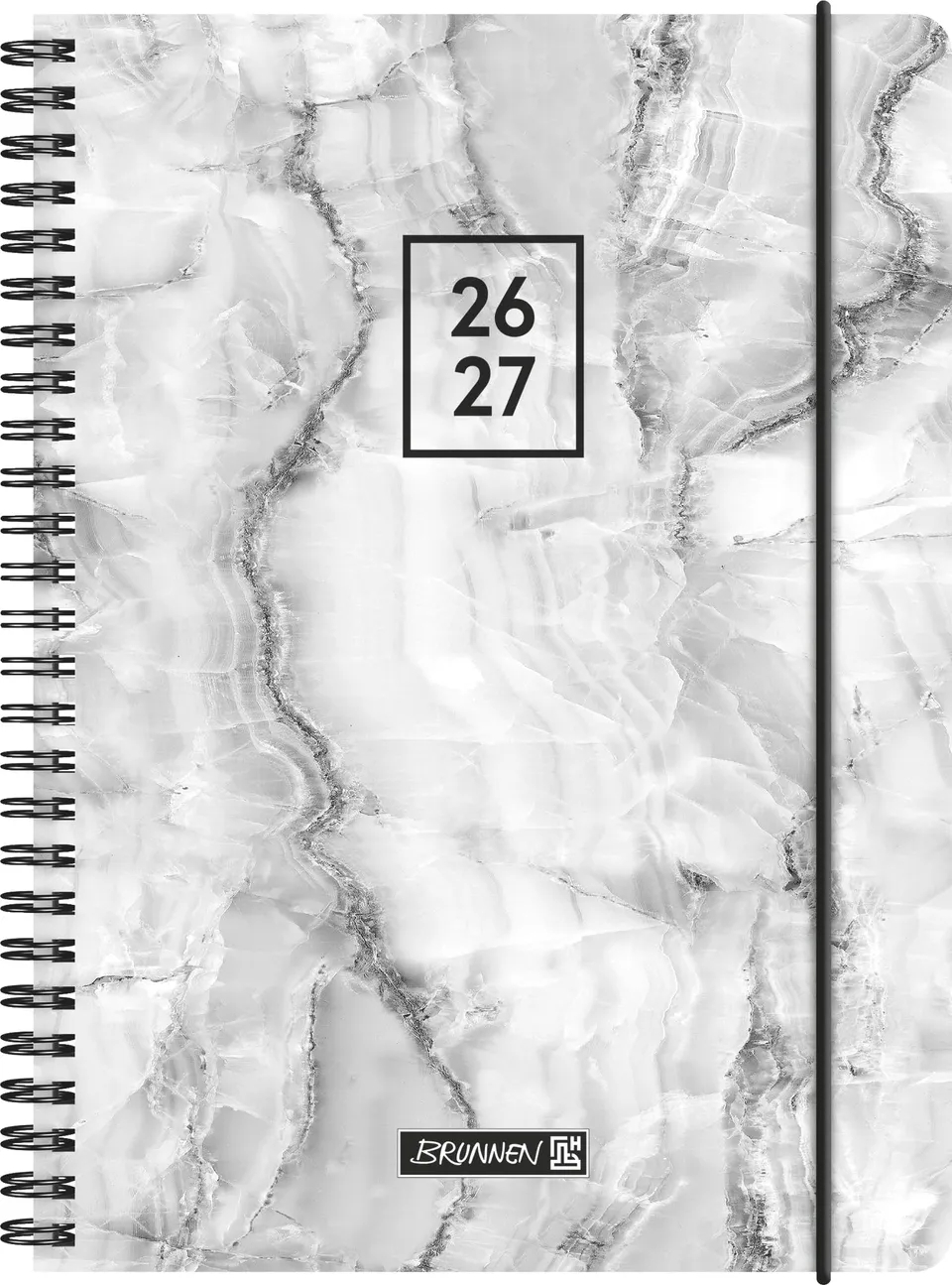 brunnen-sch-lerkalender-2026-2027-grey-marble-a5-kunststoff-2-seiten-1-woche-2 image 1