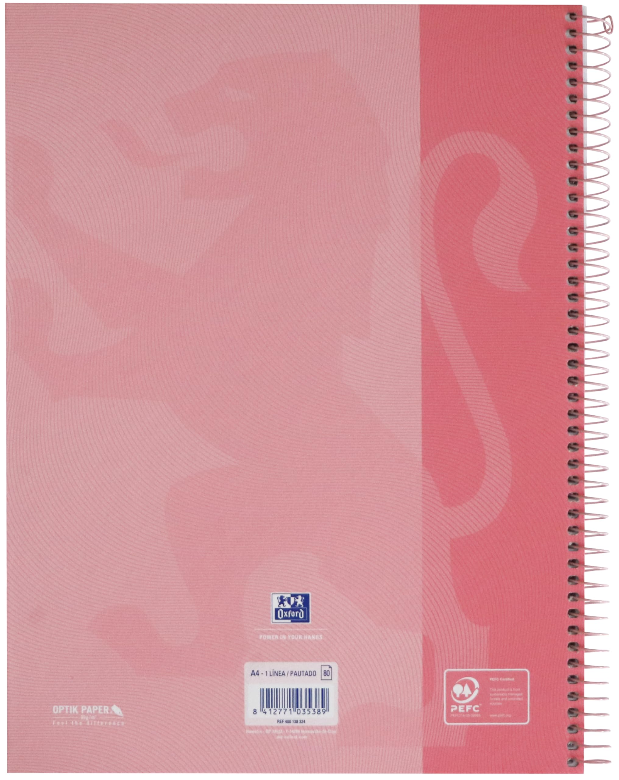 oxford-european-book-a4-liniert-160-seiten-touch-hardcover-rosa image 4