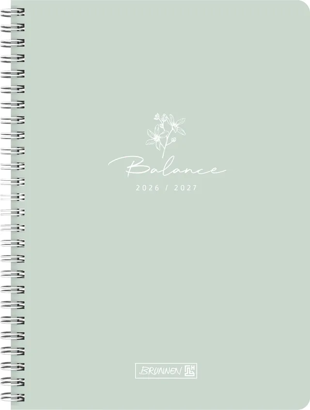 brunnen-sch-lerkalender-style-2026-2027-balance-a5-kunststoff-mint-2-seiten-1-wo image 1