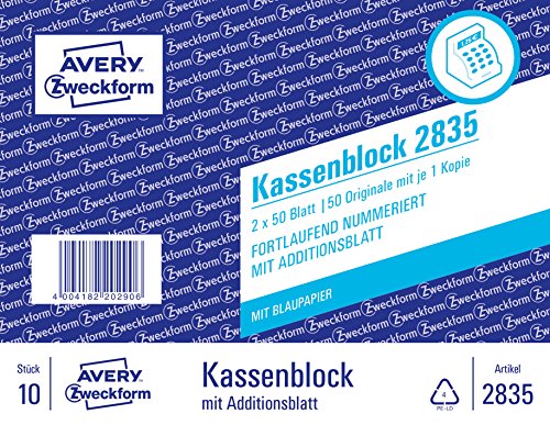avery-zweckform-2835-kassenblock-a6-2x50-blatt-wei-10-st-ck image 3