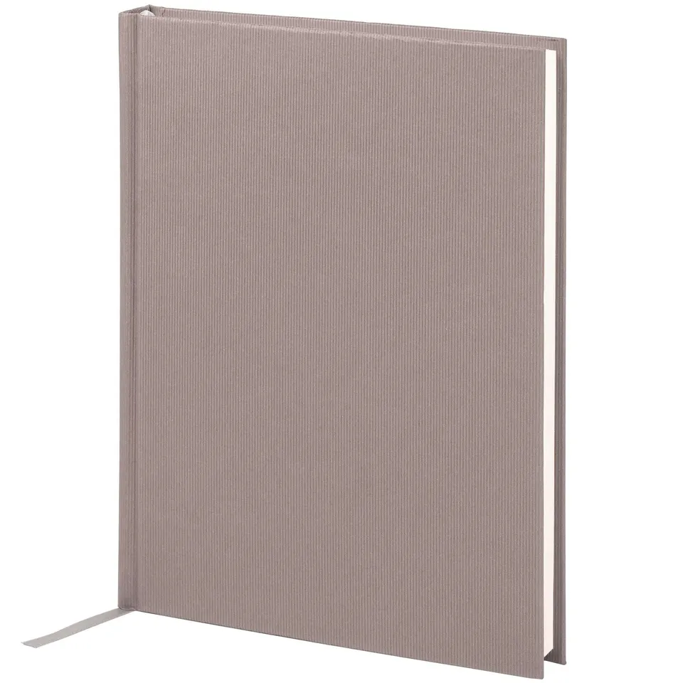 r-ssler-s-o-h-o-notizbuch-a5-hardcover-punktkariert-taupe-mit-leseb-ndchen image 1