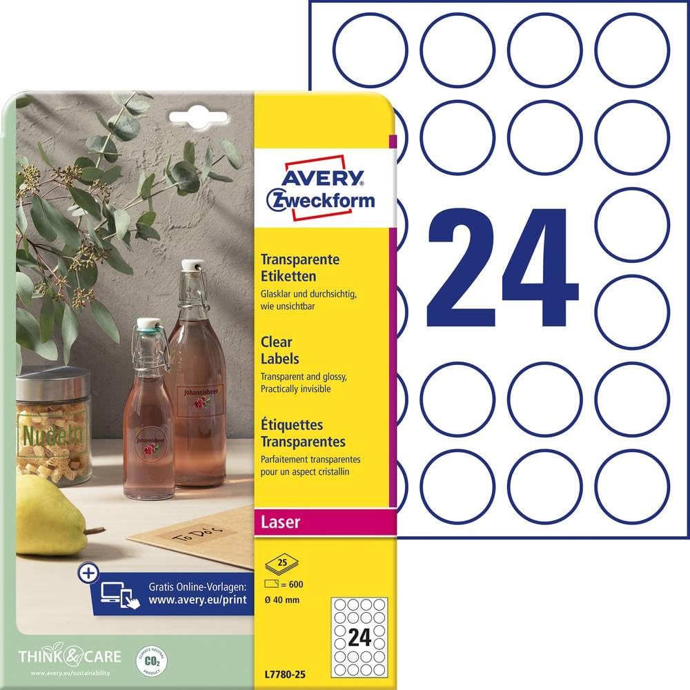 avery-zweckform-l7780-25-runde-etiketten-transparent-40mm-600-klebepunkte-auf-a4 image 1