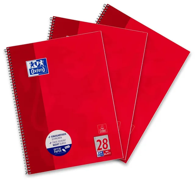 oxford-students-collegeblock-a4-kariert-80-blatt-rot-3-st-ck image 1