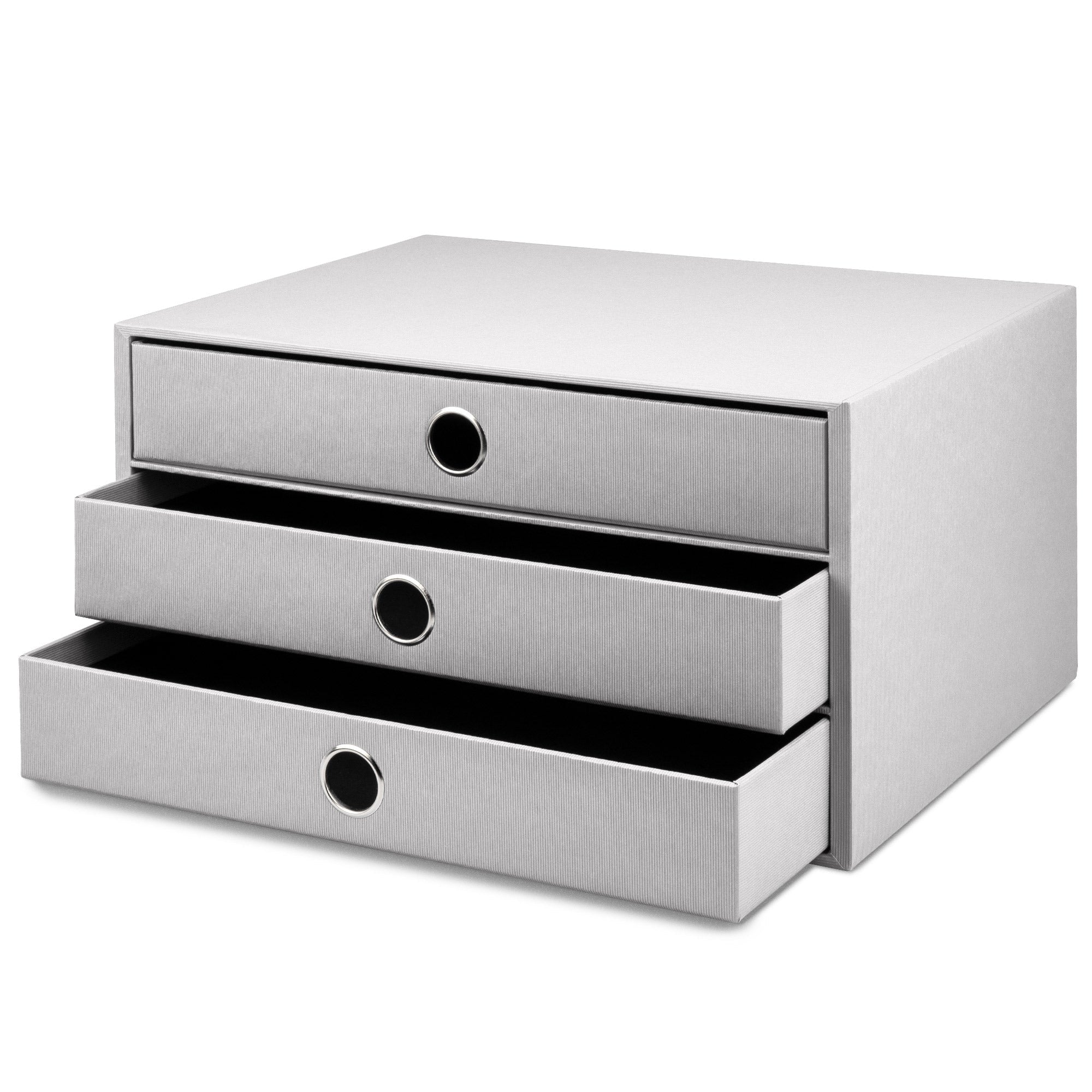 r-ssler-s-o-h-o-schubladenbox-a4-querformat-3-f-cher-stone-grau image 2
