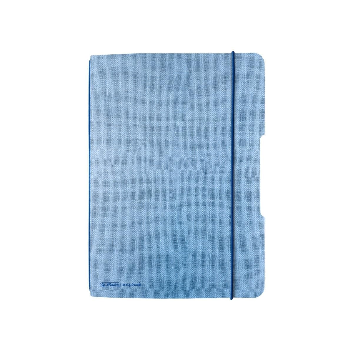 herlitz-notizheft-flex-leinen-a5-40-blatt-punktiert-hellblau-1-st-ck image 1