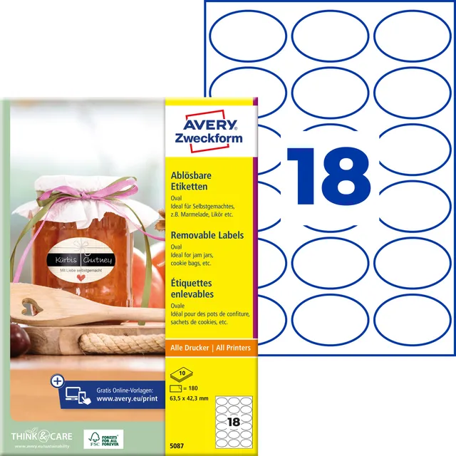 avery-zweckform-5087-flaschenetiketten-oval-63-5x42-3-mm-wei-180-st-ck image 1