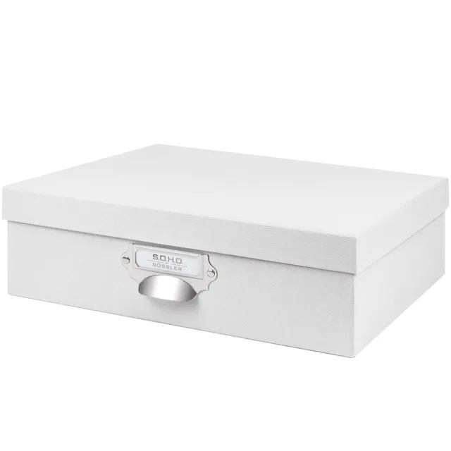 r-ssler-s-o-h-o-aufbewahrungsbox-mit-deckel-a4-wei image 1