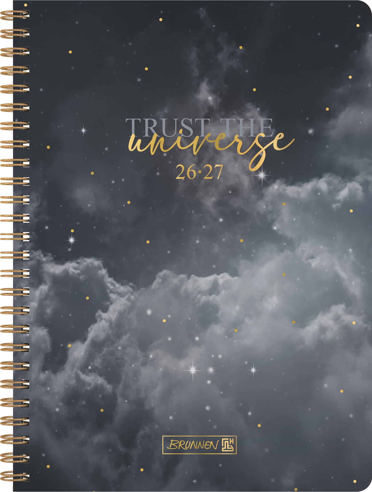 brunnen-sch-lerkalender-style-2026-2027-clouds-a5-kunststoff-grau-2-seiten-1-woc image 1