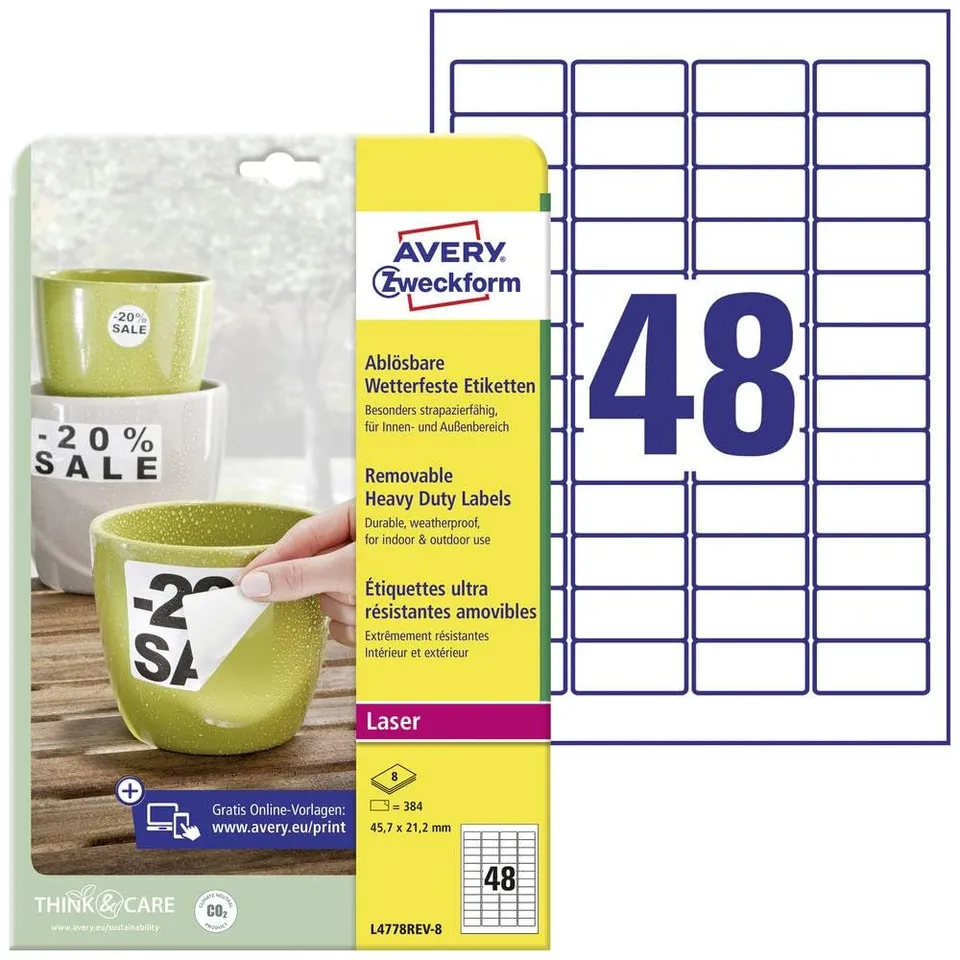 avery-zweckform-l4778rev-8-wetterfeste-folienetiketten-45-7-x-21-2-mm-wei image 1