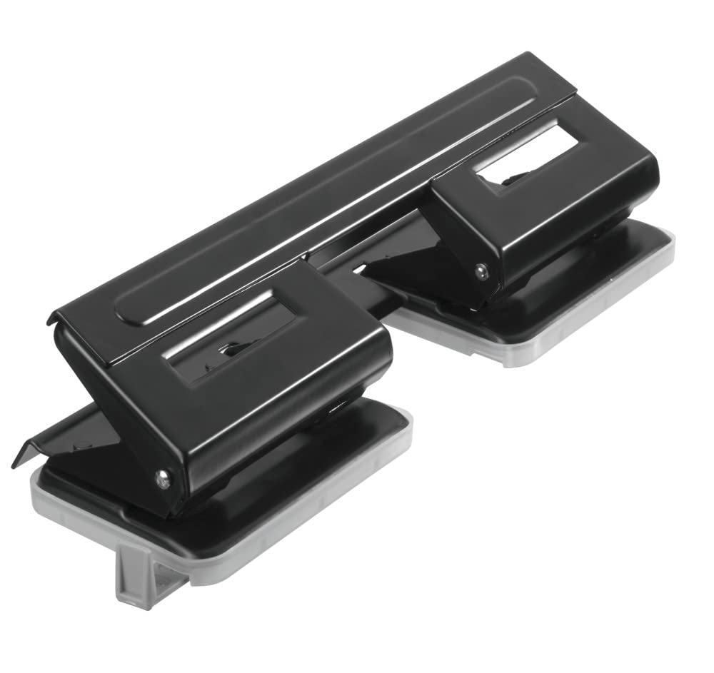 herlitz-doppel-locher-1-5-schwarz-aus-metall-mit-anschlagschiene image 2