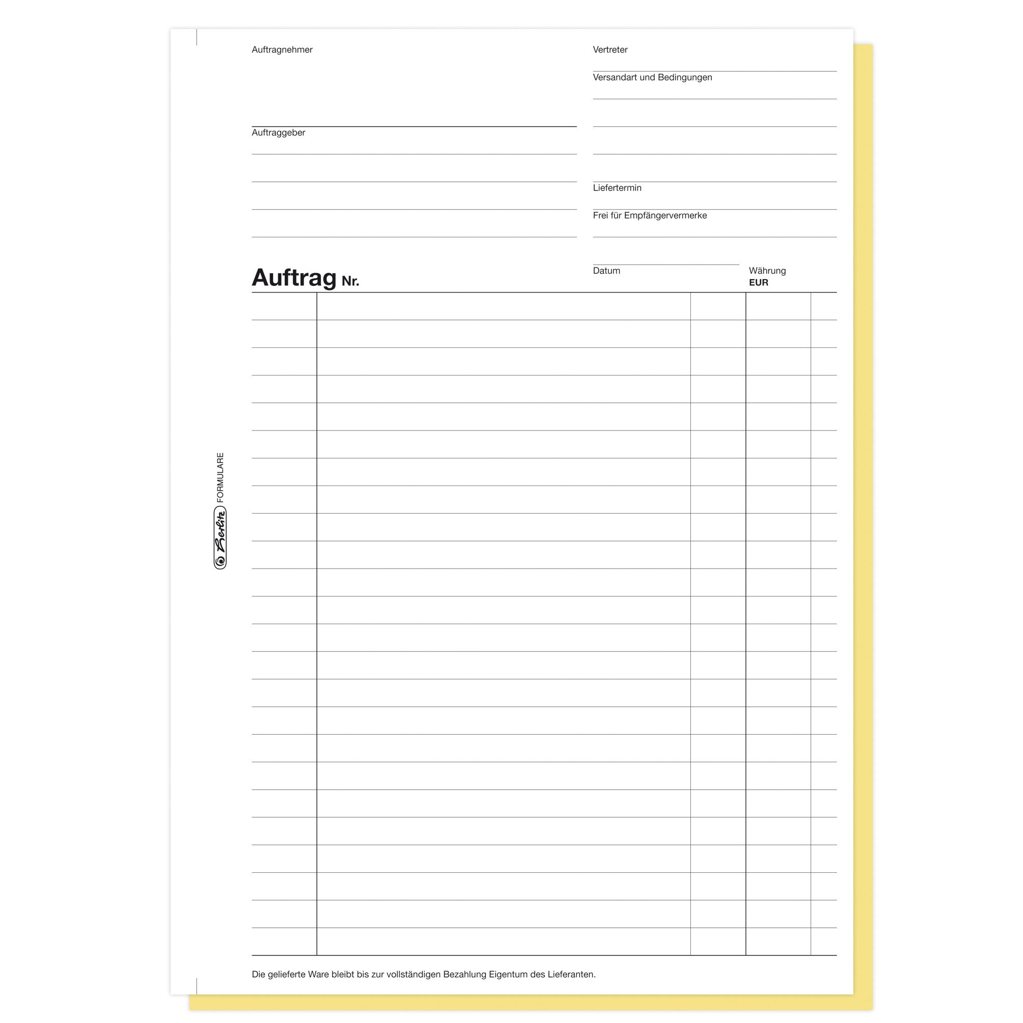 herlitz-auftragsbuch-104-a4-selbstdurchschreibend-40-blatt image 3