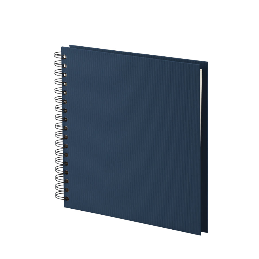 r-ssler-s-o-h-o-spiral-fotoalbum-blanko-25x23cm-60-seiten-navy-blau image 1