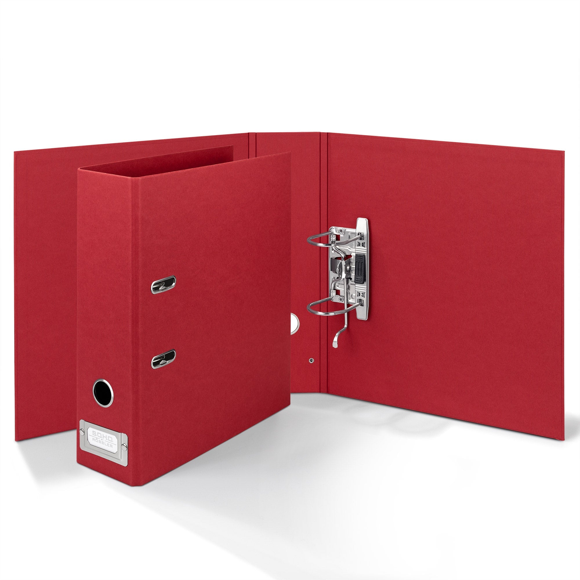 r-ssler-s-o-h-o-ordner-breit-a4-8-cm-rot-mit-metall-r-ckenschild image 2
