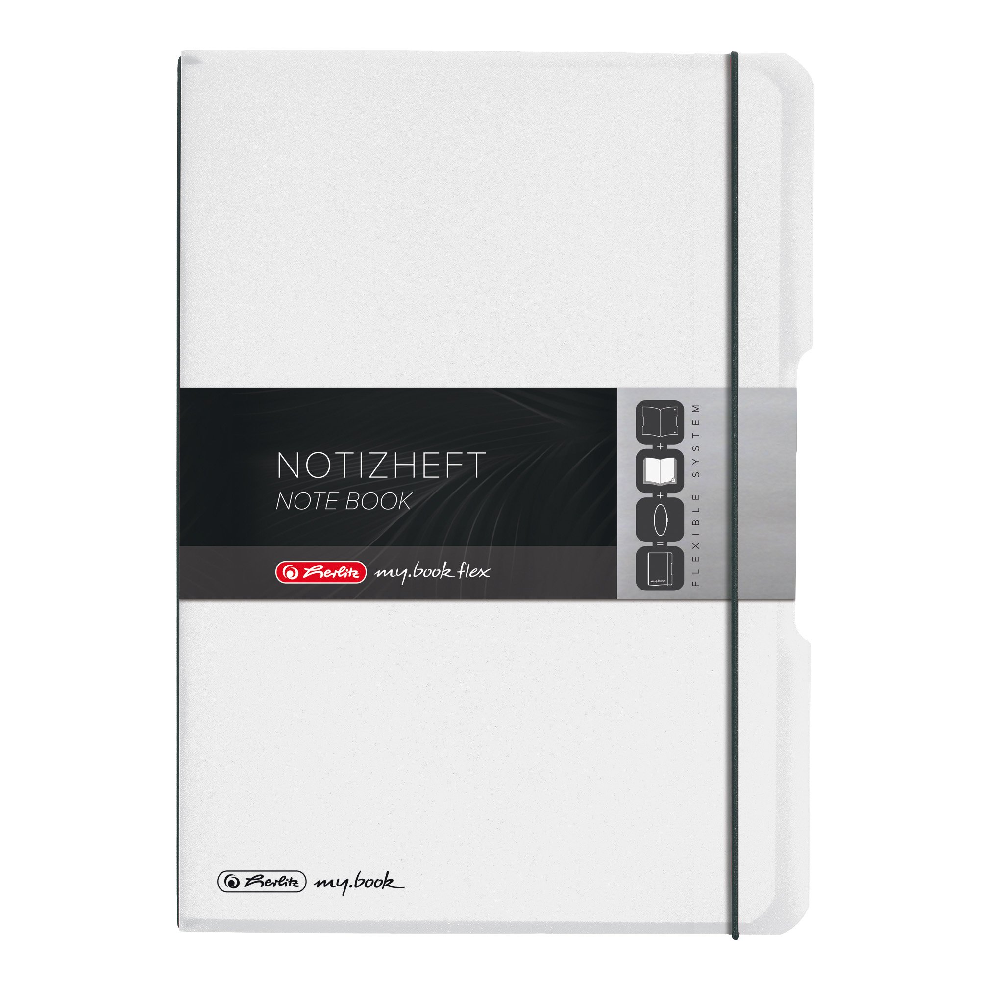 herlitz-my-book-flex-notizheft-a4-pp-wechselcover-mit-verschlussgummi-80-blatt image 1