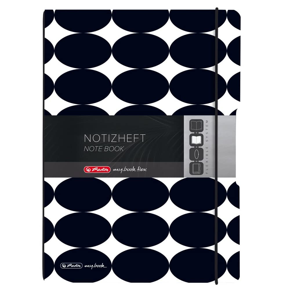 herlitz-my-book-flex-notizheft-a4-punktiert-just-black-40-blatt image 1