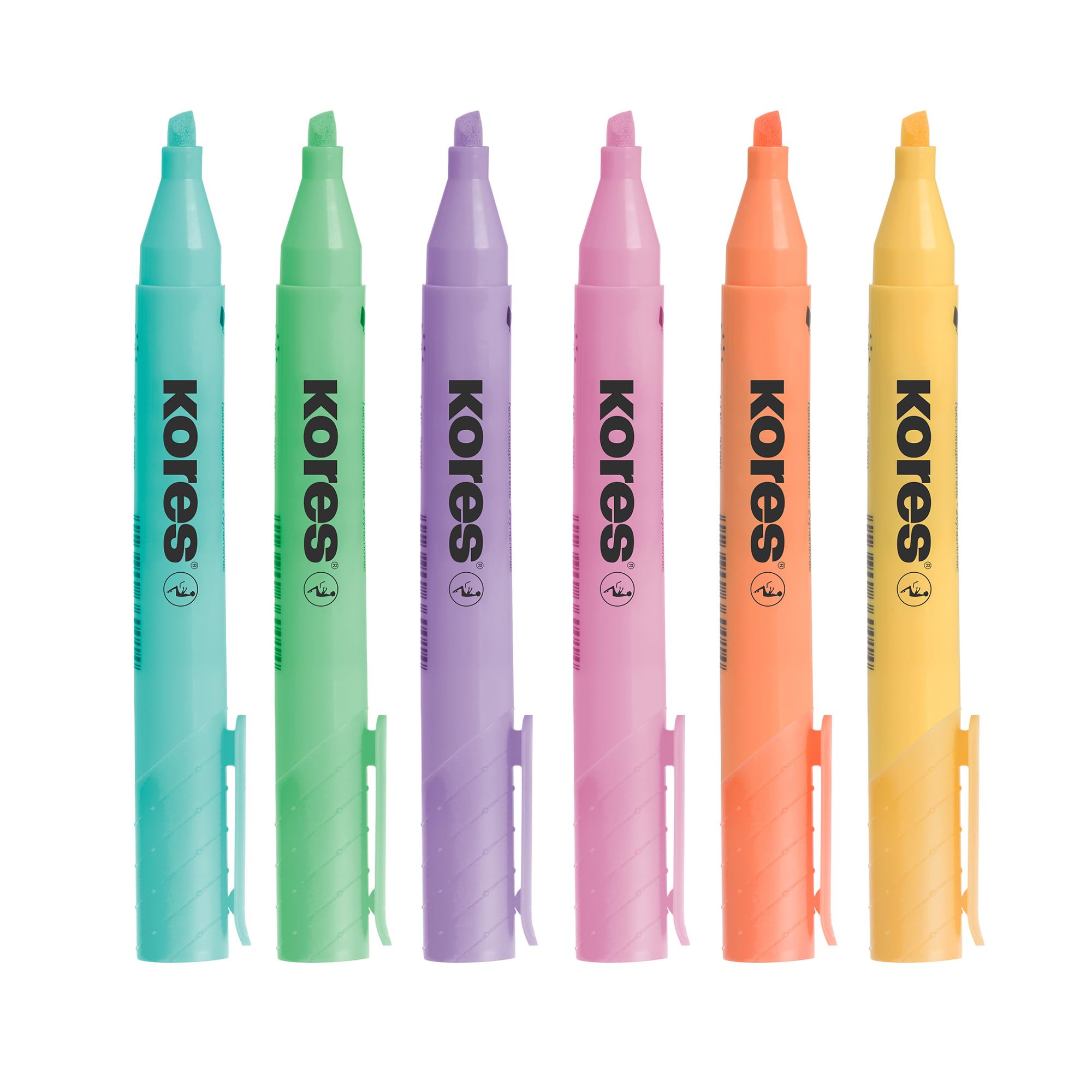 kores-high-liner-plus-textmarker-6-pastellfarben-keilspitze image 3